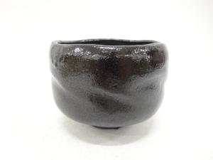 楽焼　大野九行造　黒楽　茶碗